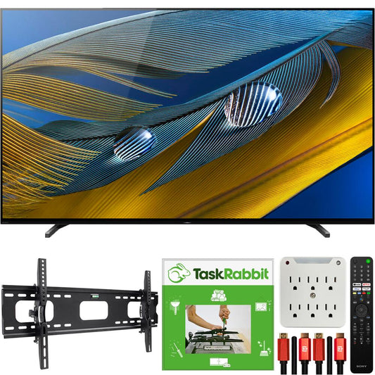 Sony XR77A80J 77" A80J 4K OLED Smart TV 2021 with TaskRabbit Installation Bundle