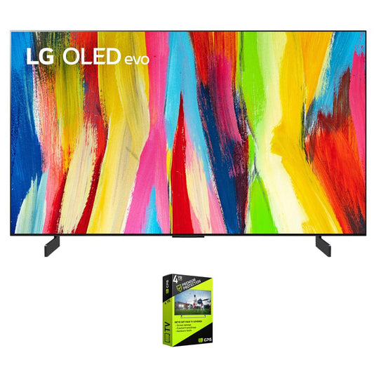LG OLED65C2PUA 65 Inch HDR 4K Smart OLED TV (2022) w/ 4 Year Extended Warranty