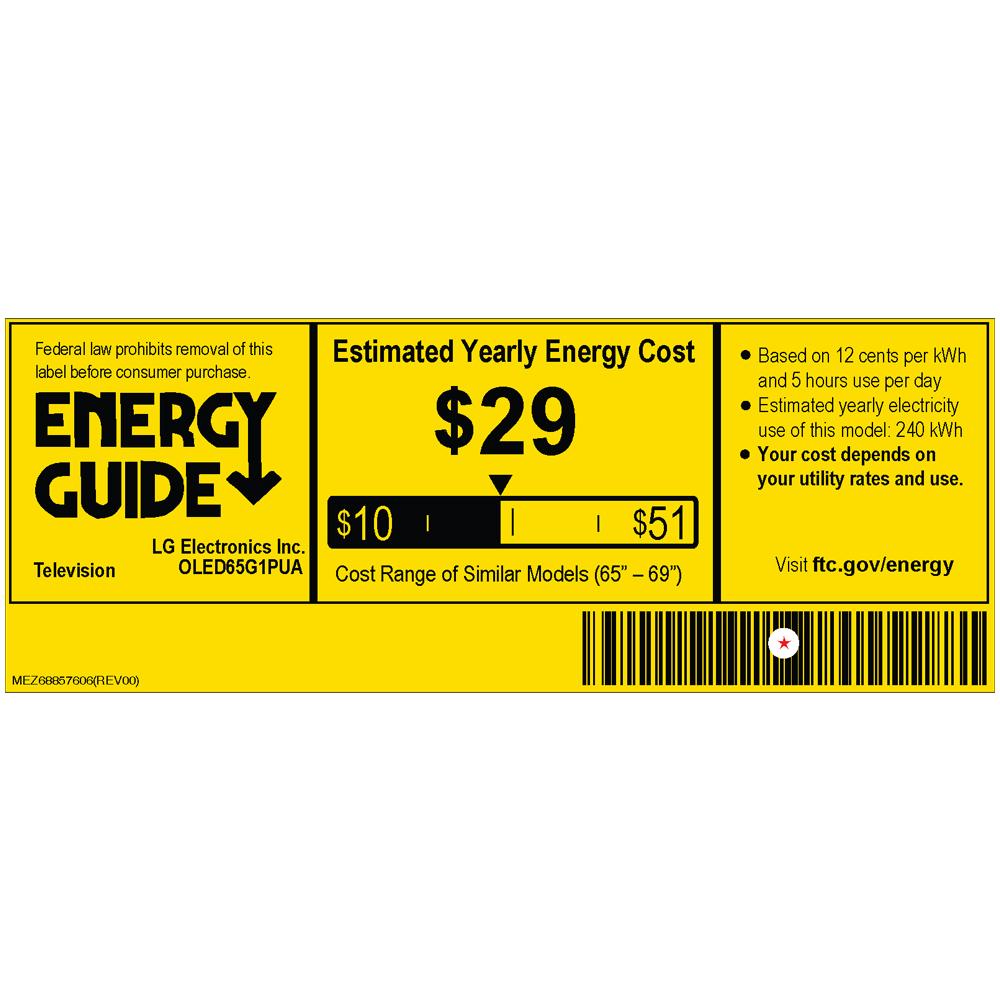 LG OLED65G1PUA 65 Inch OLED evo Gallery TV 2021 Refurbished