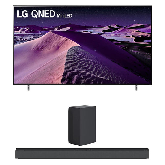 LG 55" HDR 4K Smart QNED Mini-LED TV 2022 w/ LG S65Q High Res Audio Sound Bar