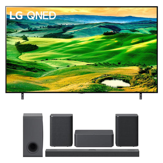 LG 50QNED80UQA 50" QNED Mini-LED Smart TV 2022 +LG S80QY Soundbar +Rear Speaker Kit