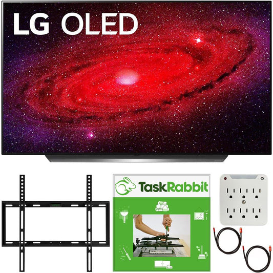 LG 55" CX 4K Smart OLED TV with AI ThinQ 2020 + TaskRabbit Installation Bundle