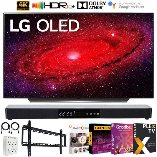 LG 55" CX 4K Smart OLED TV with AI ThinQ 2020 + Soundbar Bundle