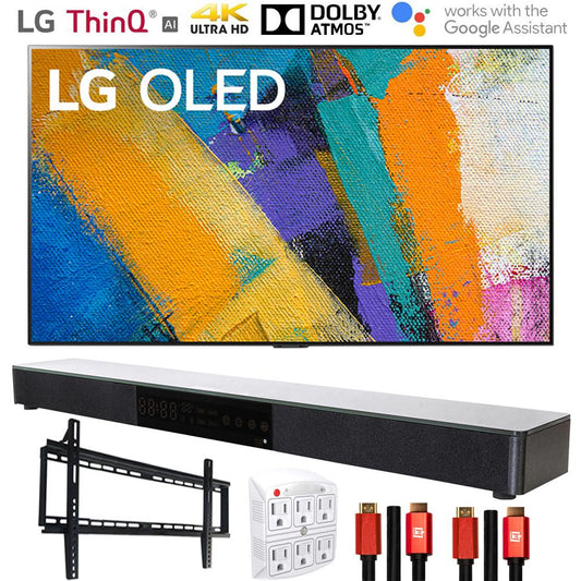 LG OLED65GXPUA 65" GX 4K Smart OLED TV (2020l) with Deco Gear Home Theater Bundle