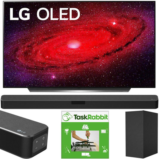 LG 55" CX 4K Smart OLED TV w/ AI ThinQ (2020) + LG SN5Y Sound Bar Bundle