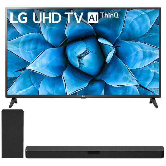 LG 55UN7300PUF 55" UHD 4K HDR AI Smart TV (2020) + LG SN5Y Sound Bar Bundle