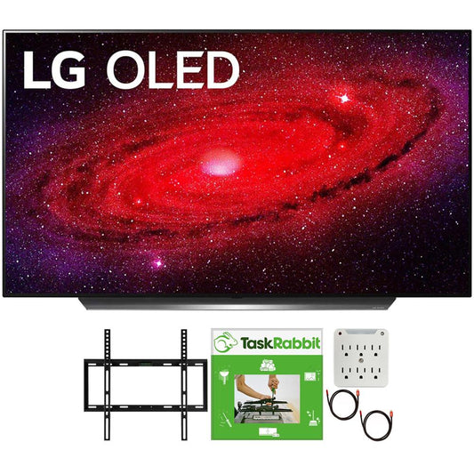 LG 48" CX 4K Smart OLED TV with AI ThinQ 2020 + TaskRabbit Installation Bundle