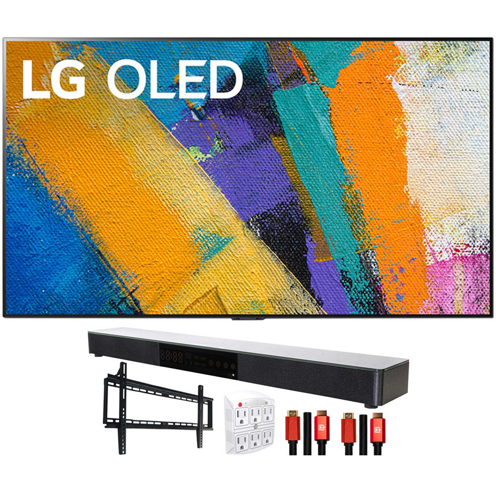LG OLED77GXPUA 77" GX 4K OLED TV w/ AI ThinQ (2020) with Deco Gear Soundbar Bundle
