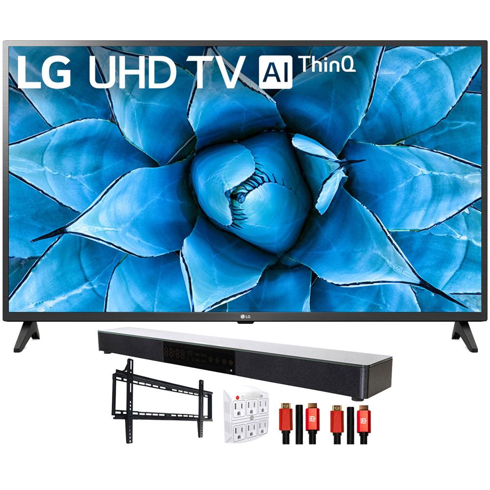 LG 50UN7300PUF 50" 4K UHD TV with AI ThinQ (2020) with Deco Gear Soundbar Bundle