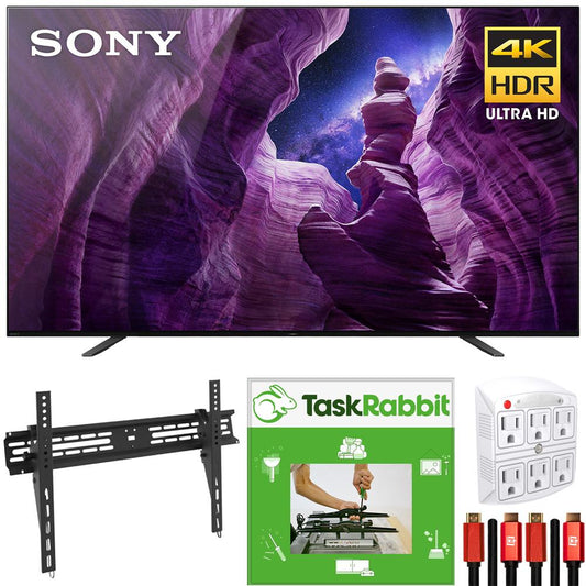 Sony XBR65A8H 65" A8H 4K OLED Smart TV 2020 +TaskRabbit Installation Bundle