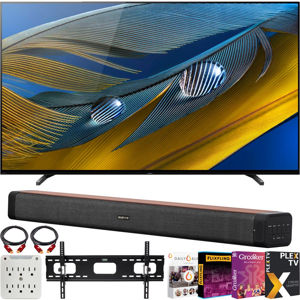 Sony XR65A80J 65" A80J 4K OLED Smart TV (2021) + Deco Soundbar Bundle