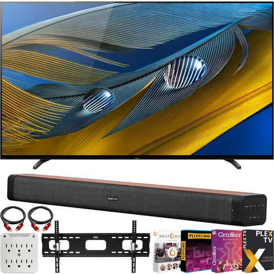 Sony XR65A80J 65" A80J 4K OLED Smart TV (2021) + Deco Soundbar Bundle