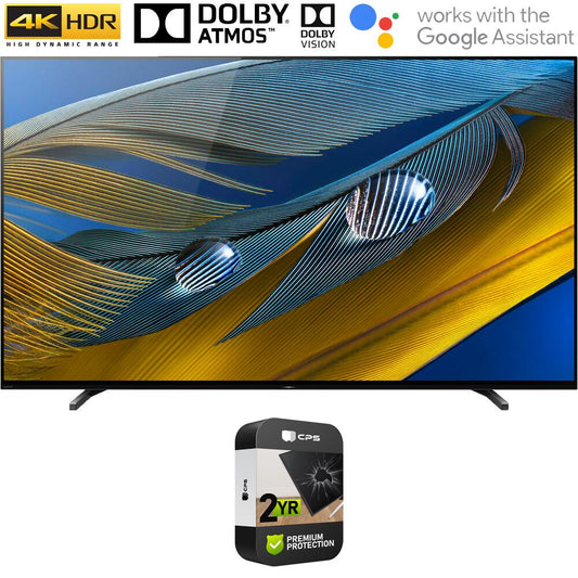 Sony XR77A80J 77" A80J 4K OLED Smart TV 2021 w/Premium 2Year Extended Protection Plan