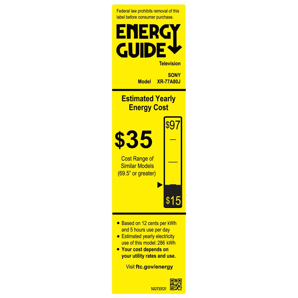 Sony 77" A80J 4K OLED Smart TV 2021 Model with Movies Streaming Pack