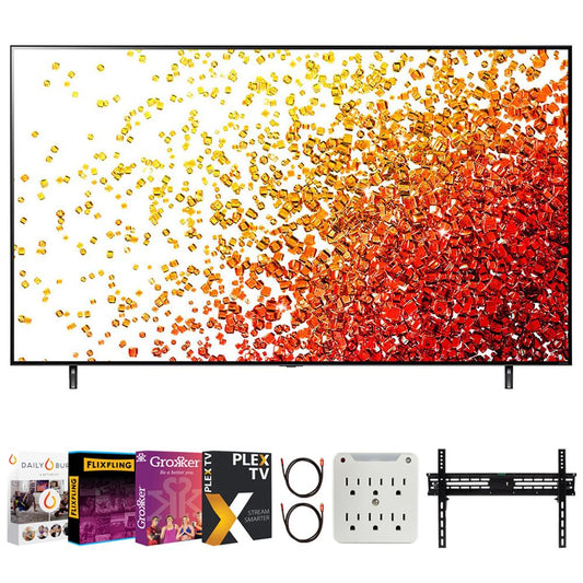 LG 55NANO90UPA 55" HDR 4K UHD Smart NanoCell LED TV with Movies Streaming Pack
