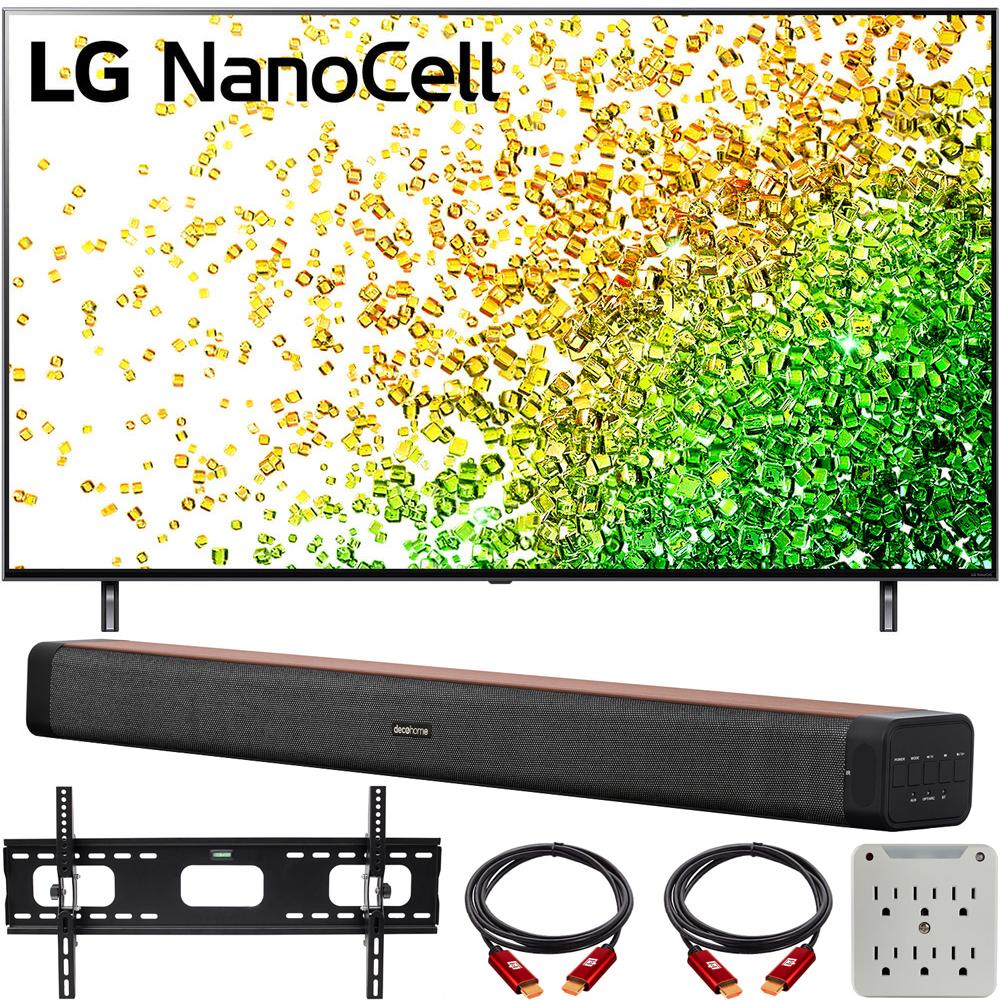 LG 50" NanoCell 80 Series LED 4K UHD Smart webOS TV with Deco Home Soundbar Bundle