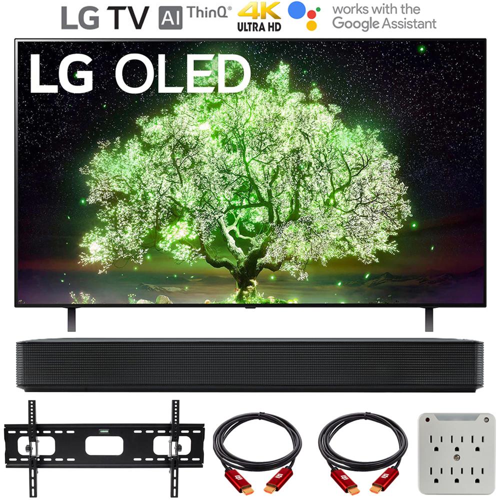 LG 48 Inch A1 Series 4K HDR Smart TV w/AI ThinQ 2021 Bundle with LG SK1 Soundbar