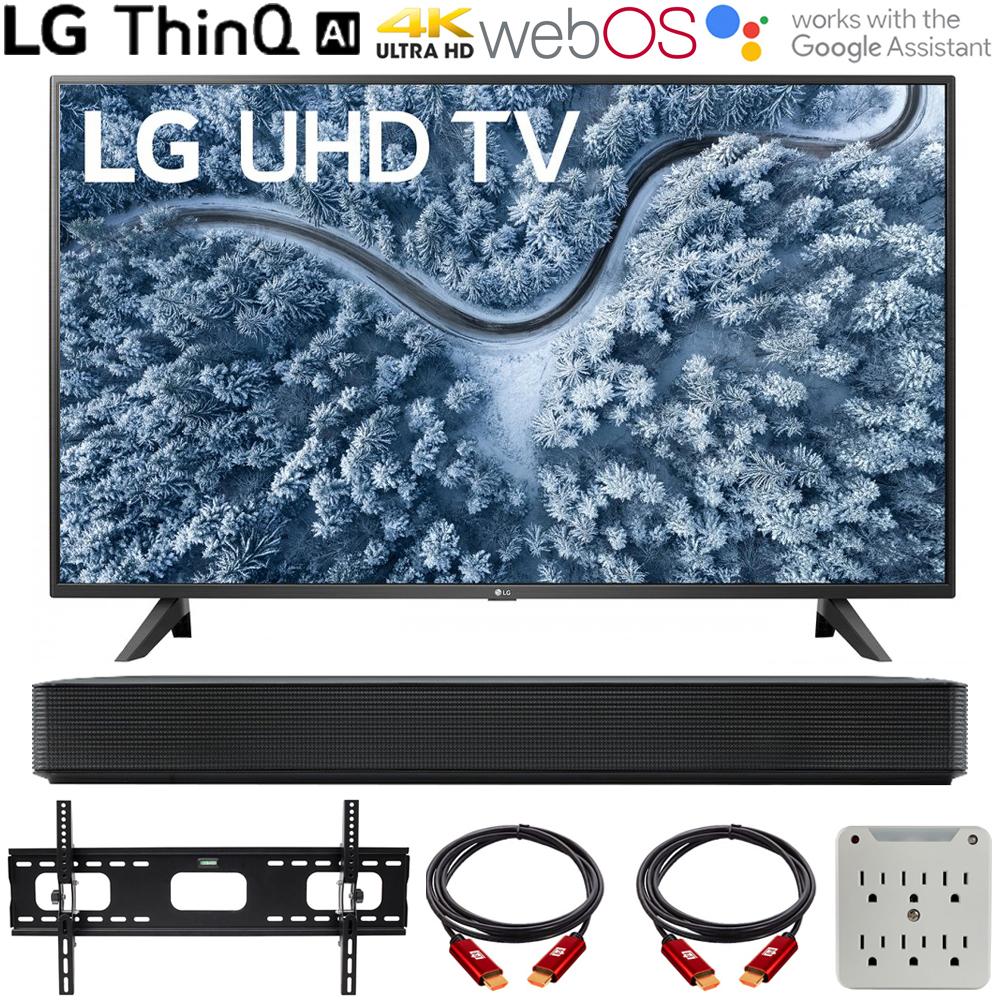 LG 55UP7000PUA 55 Inch 4K TV 2021 with LG SK1 Soundbar Bundle