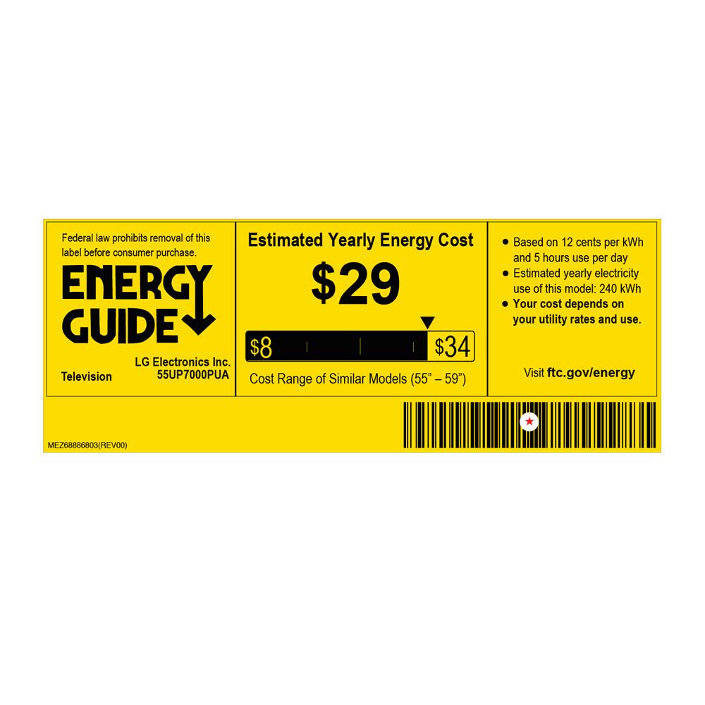 LG 55UP7000PUA 55 Inch 4K TV 2021 with LG SK1 Soundbar Bundle