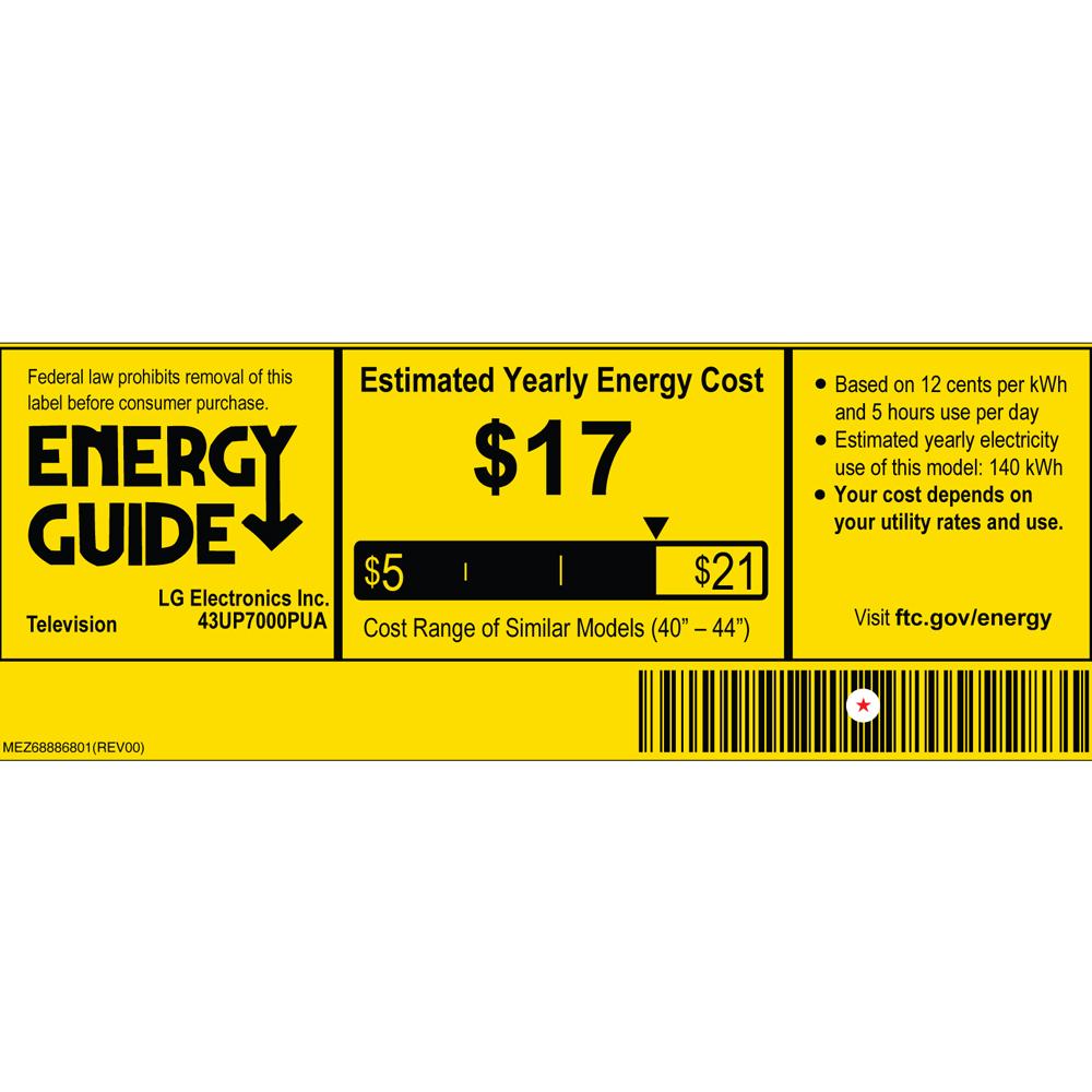 LG 43 inch Series 4K Smart UHD TV 2021 with Deco Home 60W Soundbar Bundle