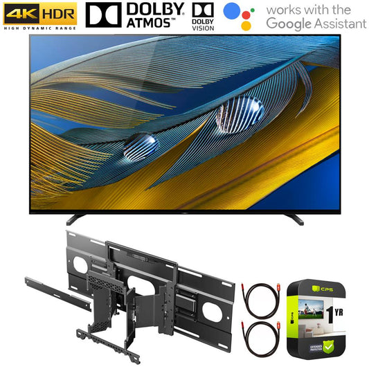 Sony XR65A80J 65" A80J 4K OLED Smart TV w/ Sony Wall-Mount Bundle