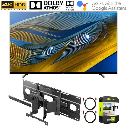 Sony XR77A80J 77" A80J 4K OLED Smart TV w/ Sony Wall-Mount Bundle