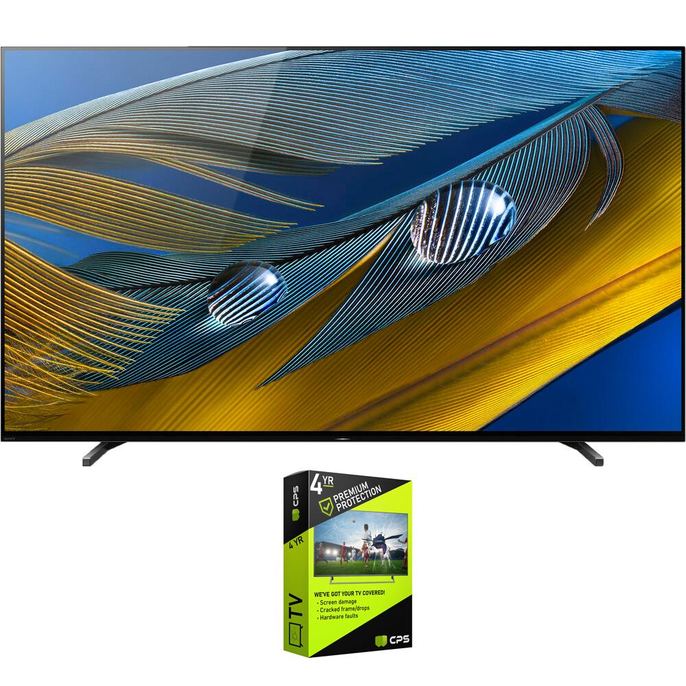 Sony 77" A80J 4K OLED Smart TV 2021 Model with Premium Warranty Bundle