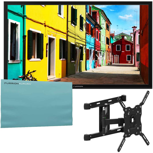 Furrion 49" Partial Sun 4K UHD Outdoor TV w/ Furrion Mount +Weatherproof Cover
