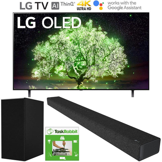 LG 48" A1 Series 4K HDR Smart TV w/ AI ThinQ 2021 + LG SP7Y Soundbar Bundle