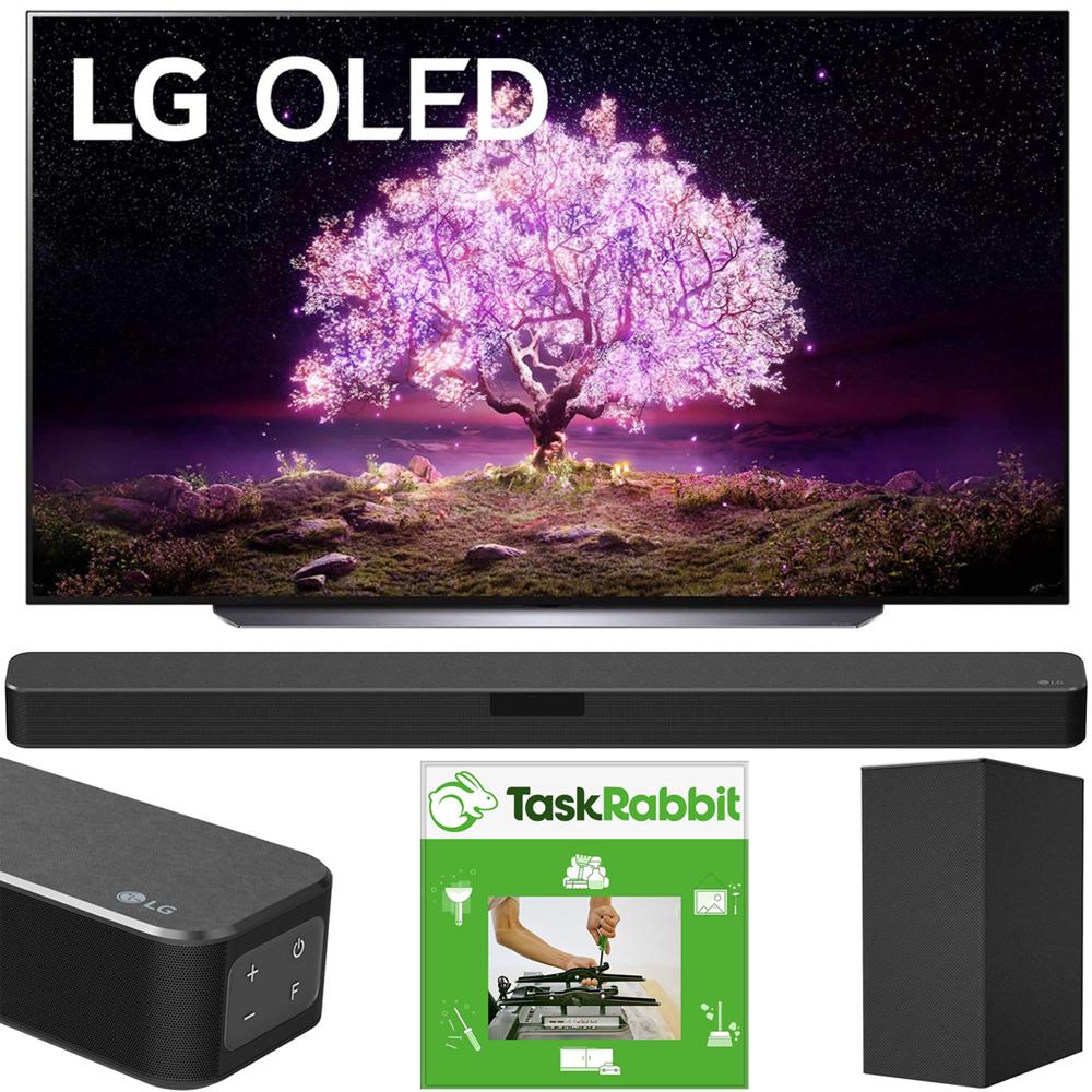 LG OLED83C1PUA 83" 4K Smart OLED TV w/ AI ThinQ (2021) +LG SN5Y Sound Bar Bundle