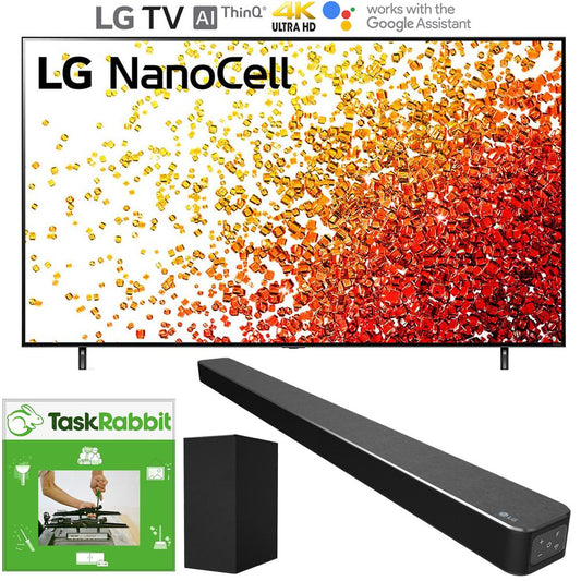 LG 55NANO90UPA 55" HDR 4K UHD Smart NanoCell LED TV 2021 + SN6Y Soundbar Bundle