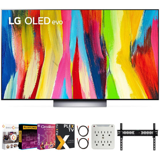 LG 55 Inch HDR 4K Smart OLED TV 2022 with Movies Streaming Pack