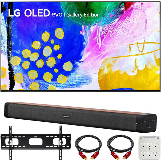 LG OLED65G2PUA 65" HDR 4K Smart OLED TV (2022) w/ Deco Home 60W Soundbar Bundle