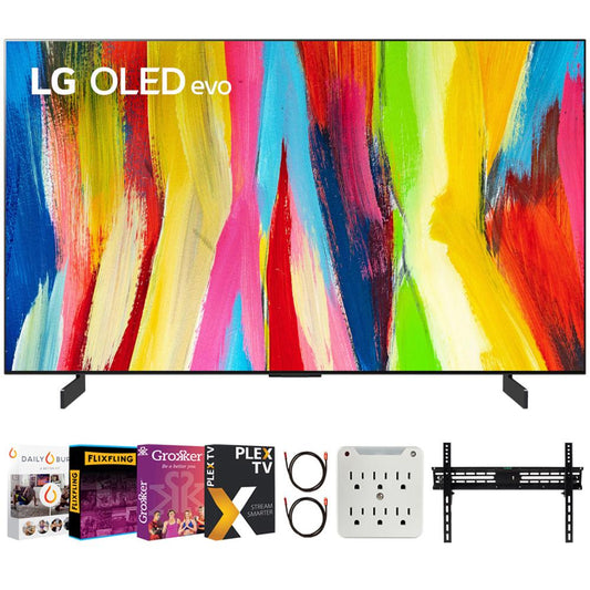 LG 48 Inch HDR 4K Smart OLED Evo TV 2022 with Movies Streaming Pack