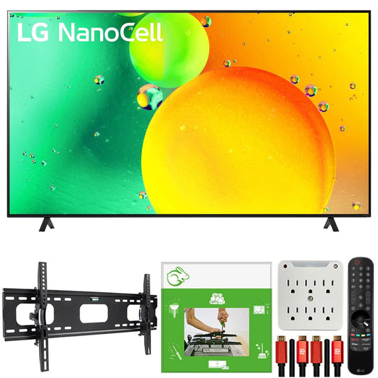LG 55" HDR 4K UHD Smart NanoCell LED TV 2022 + TaskRabbit Installation Bundle