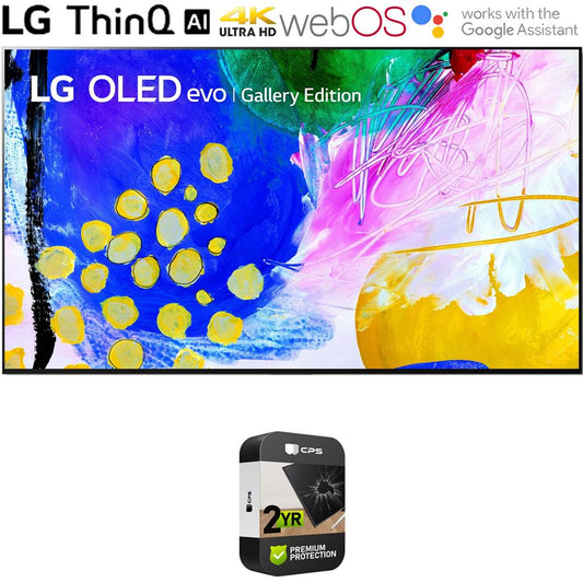 LG OLED65G2PUA 65 Inch HDR 4K Smart OLED TV (2022) w/ 2 Year Extended Warranty