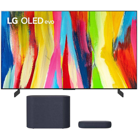 LG 65 Inch HDR 4K Smart OLED TV 2022 with LG Eclair Sound Bar Black