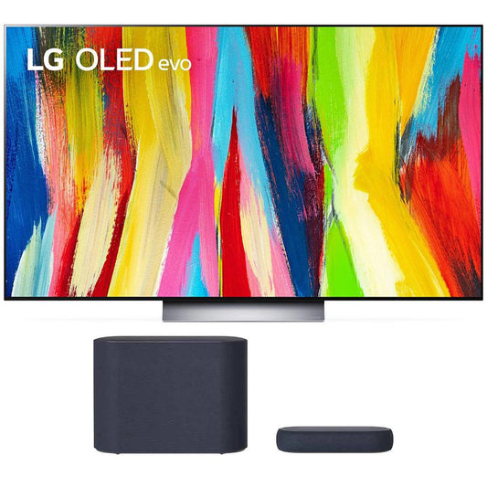 LG 55 Inch HDR 4K Smart OLED TV 2022 with LG Eclair Sound Bar Black