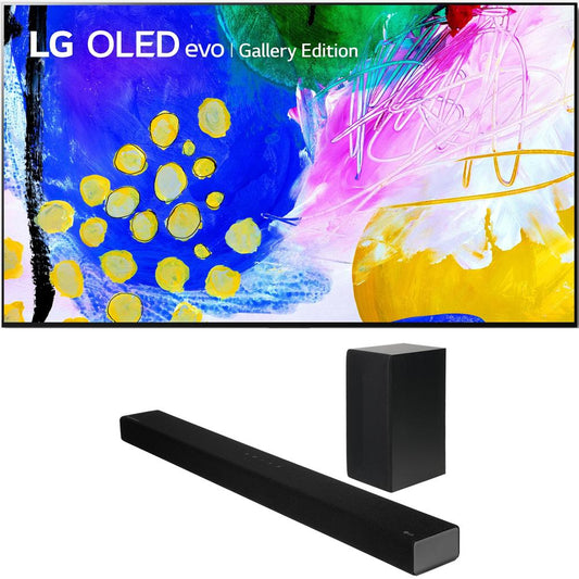 LG 55 Inch HDR 4K Smart OLED TV 2022 with LG 3.1 Ch High Res Audio Sound Bar