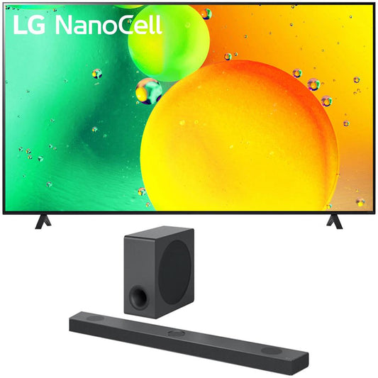 LG 50 Inch HDR 4K UHD Smart NanoCell LED TV 2022 + LG 5.1.3 ch Audio Sound Bar