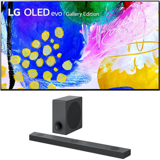 LG 65 Inch HDR 4K Smart OLED TV 2022 with LG 5.1.3 ch High Res Audio Sound Bar
