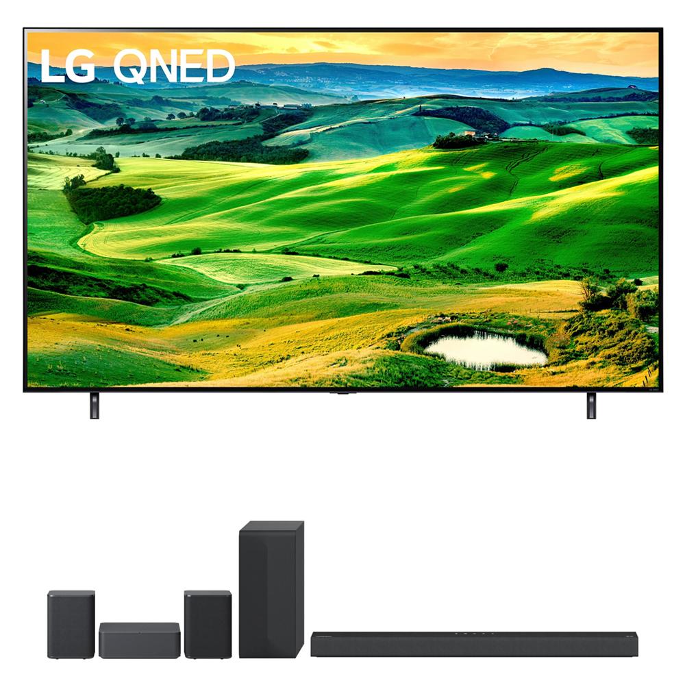 LG 50QNED80UQA 50" QNED Mini-LED Smart TV 2022 + LG S65Q Soundbar + Rear Speaker Ki