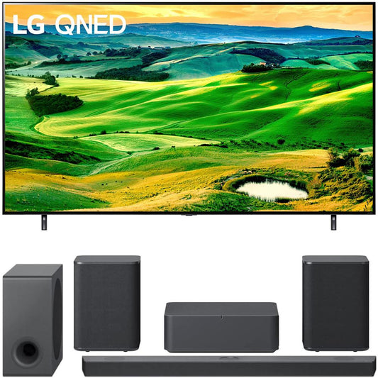 LG 50 Inch QNED Mini-LED Smart TV 2022 with LG Sound Bar and Rear Speaker