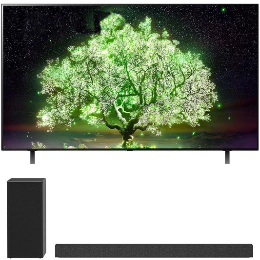 LG 48" A1 Series 4K HDR Smart TV w/ AI ThinQ 2021 +LG SP7Y Soundbar + Subwoofer