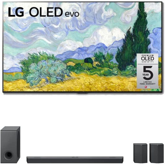 LG 55 Inch OLED evo Gallery TV 2021 Model + LG 9.1.5 ch High Res Audio Sound Bar