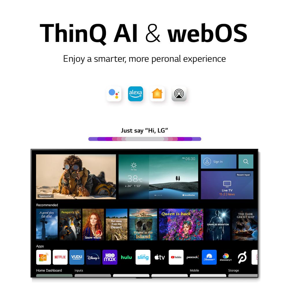 LG OLED77C2PUA 77 Inch HDR 4K Smart OLED TV (2022) (Ships in 2-3 weeks)